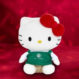 Starbucks Hello Kitty Plush with Green Apron